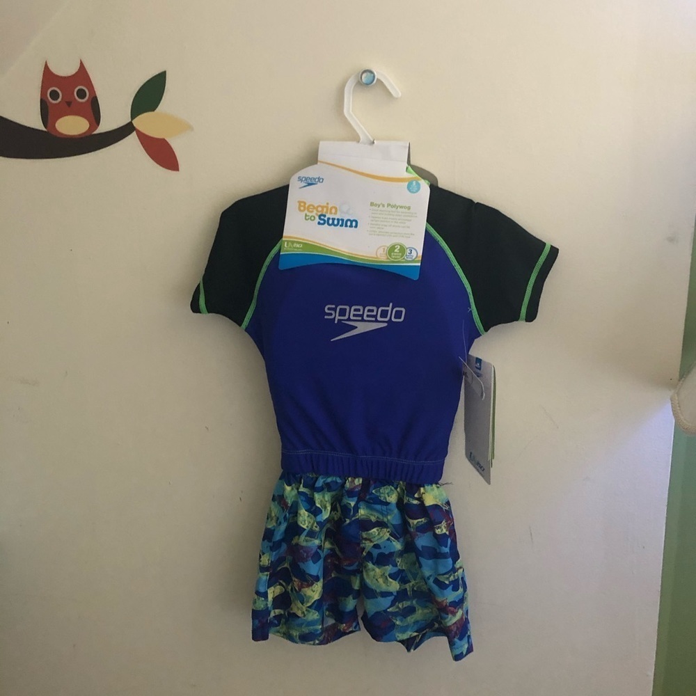 Speedo boys polywog swim suit size small